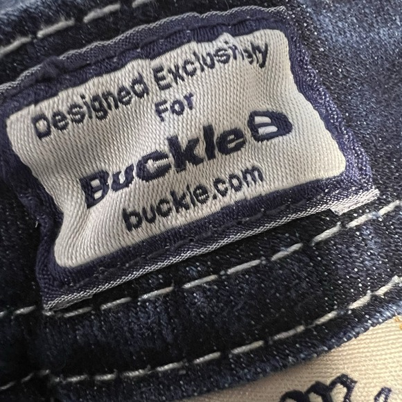 Miss Me Mid-Rise Bootcut Jeans Size 25| Buckle Rhinestone Detail| Y2K Western - Picture 8 of 8